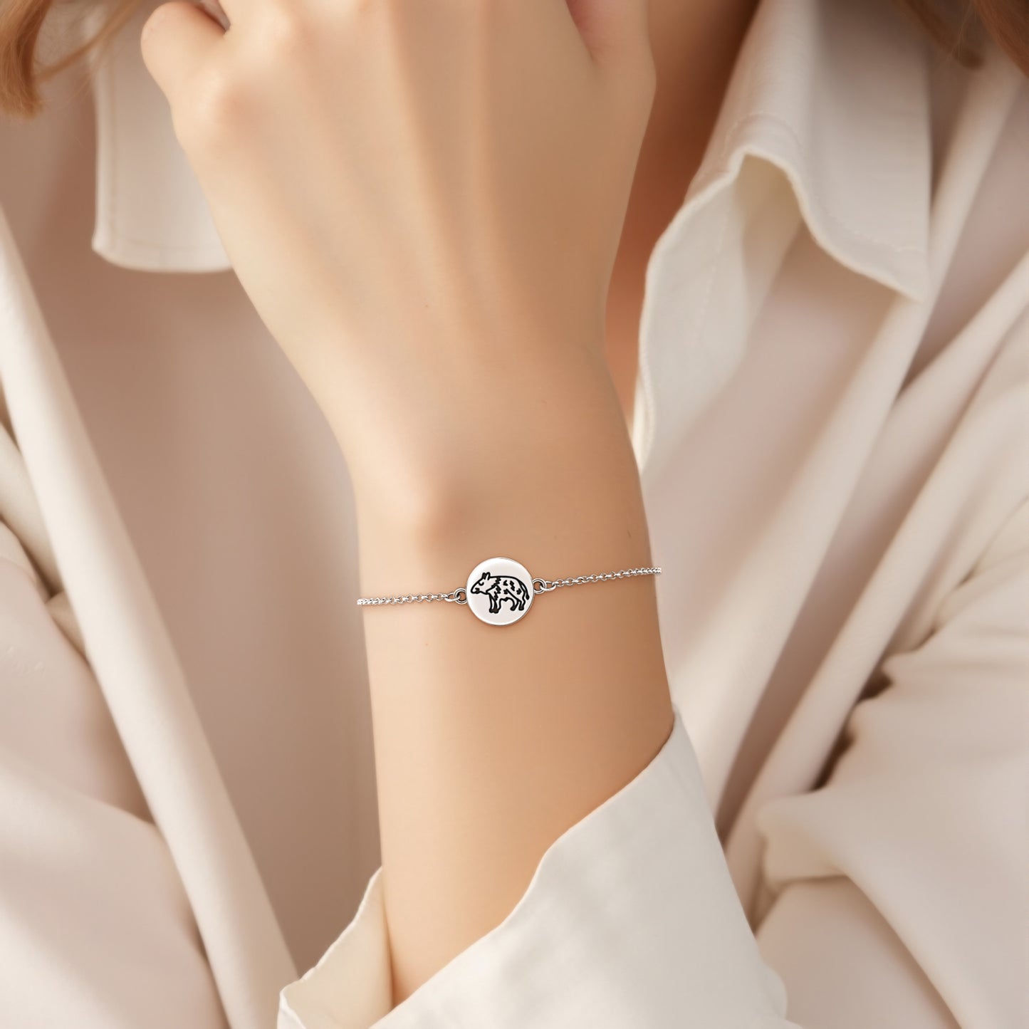 Boar Jainism Symbols Adjustable Bracelet