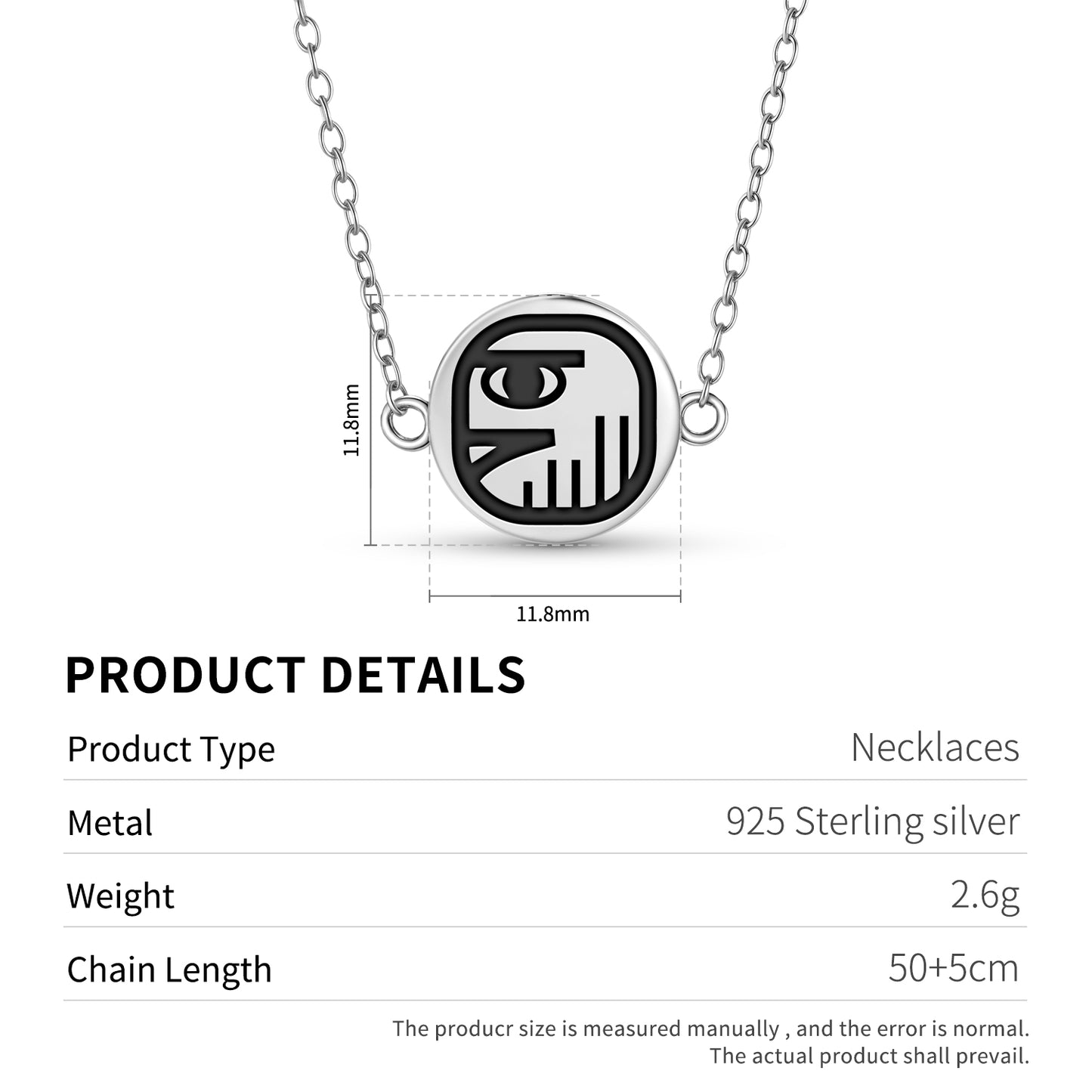 Men Mayan Symbols Necklace