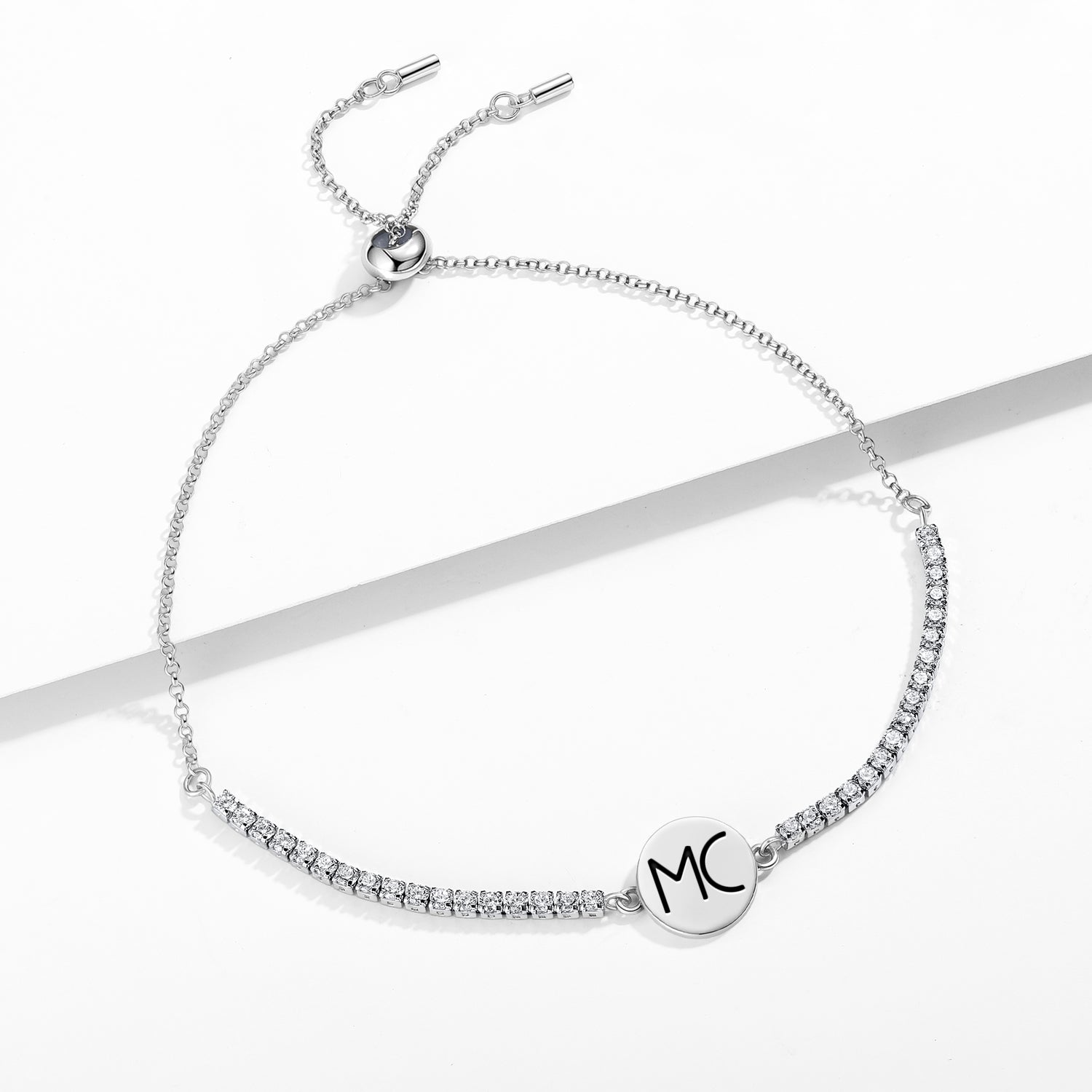 Midheaven astrology symbol adjustable bracelet, detail image