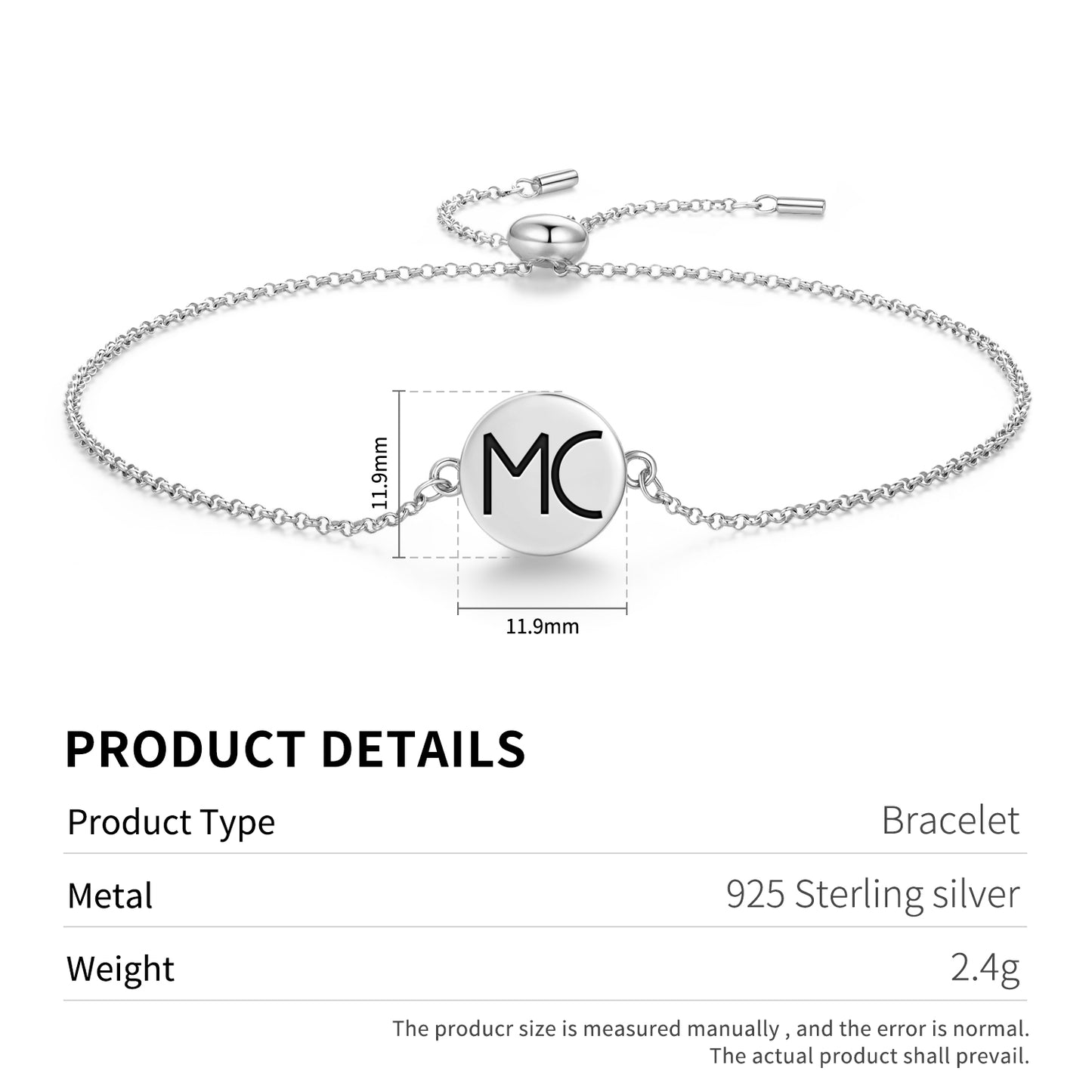 Midheaven Astrology Symbols Adjustable Bracelet