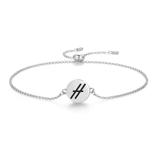 Contra-Parallels Astrology Symbols Adjustable Bracelet