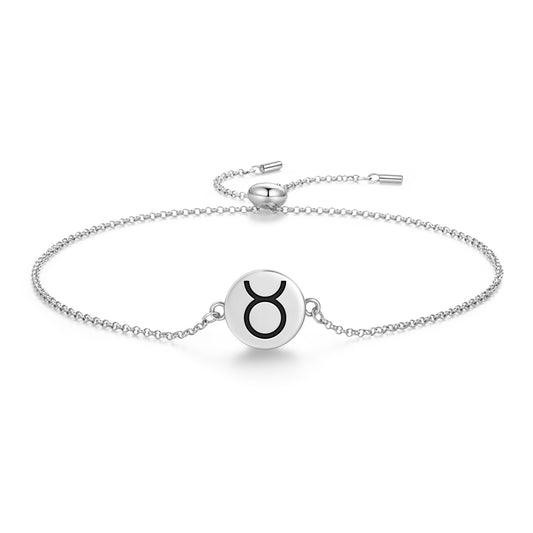 Taurus Astrology Symbols Adjustable Bracelet