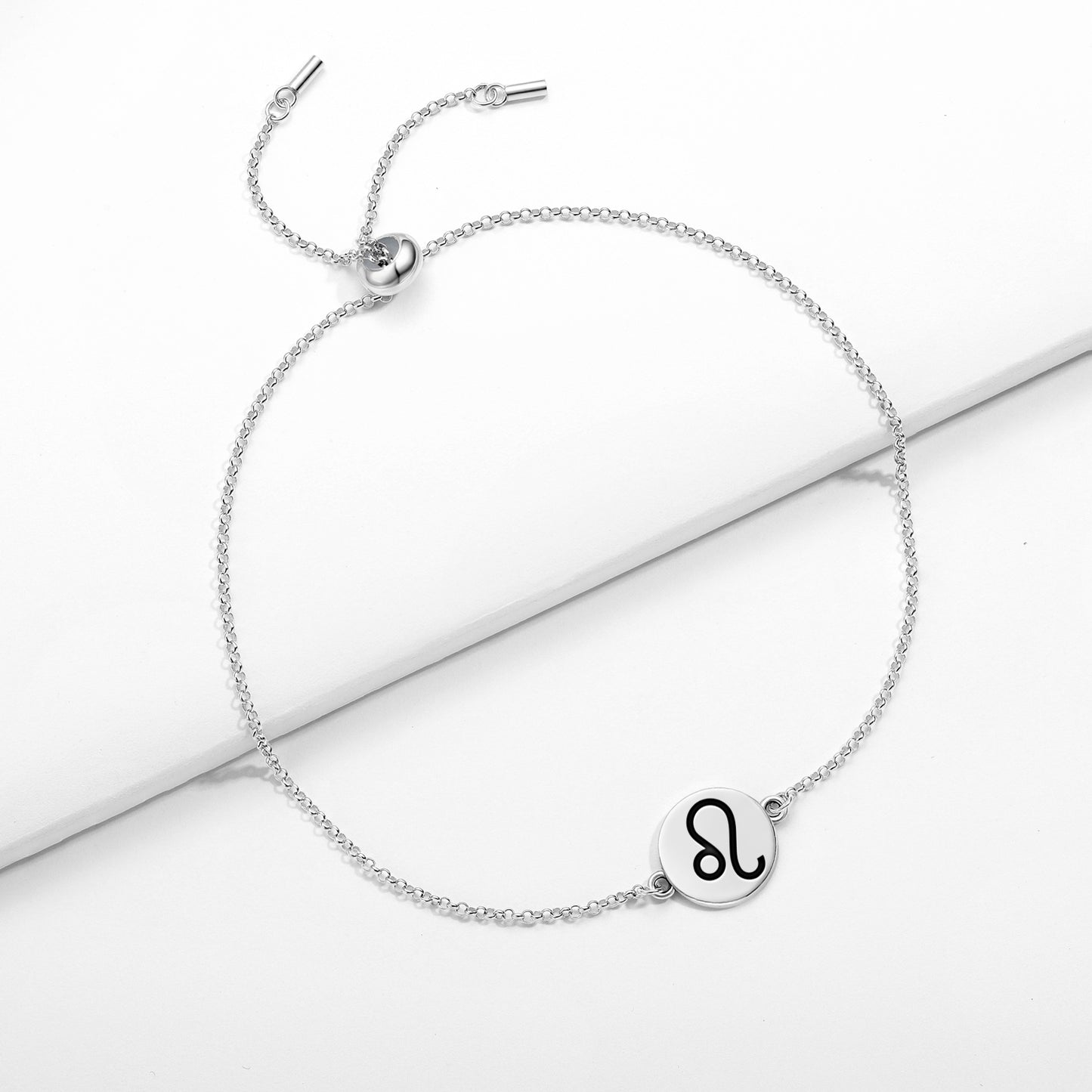 Leo Astrology Symbols Adjustable Bracelet