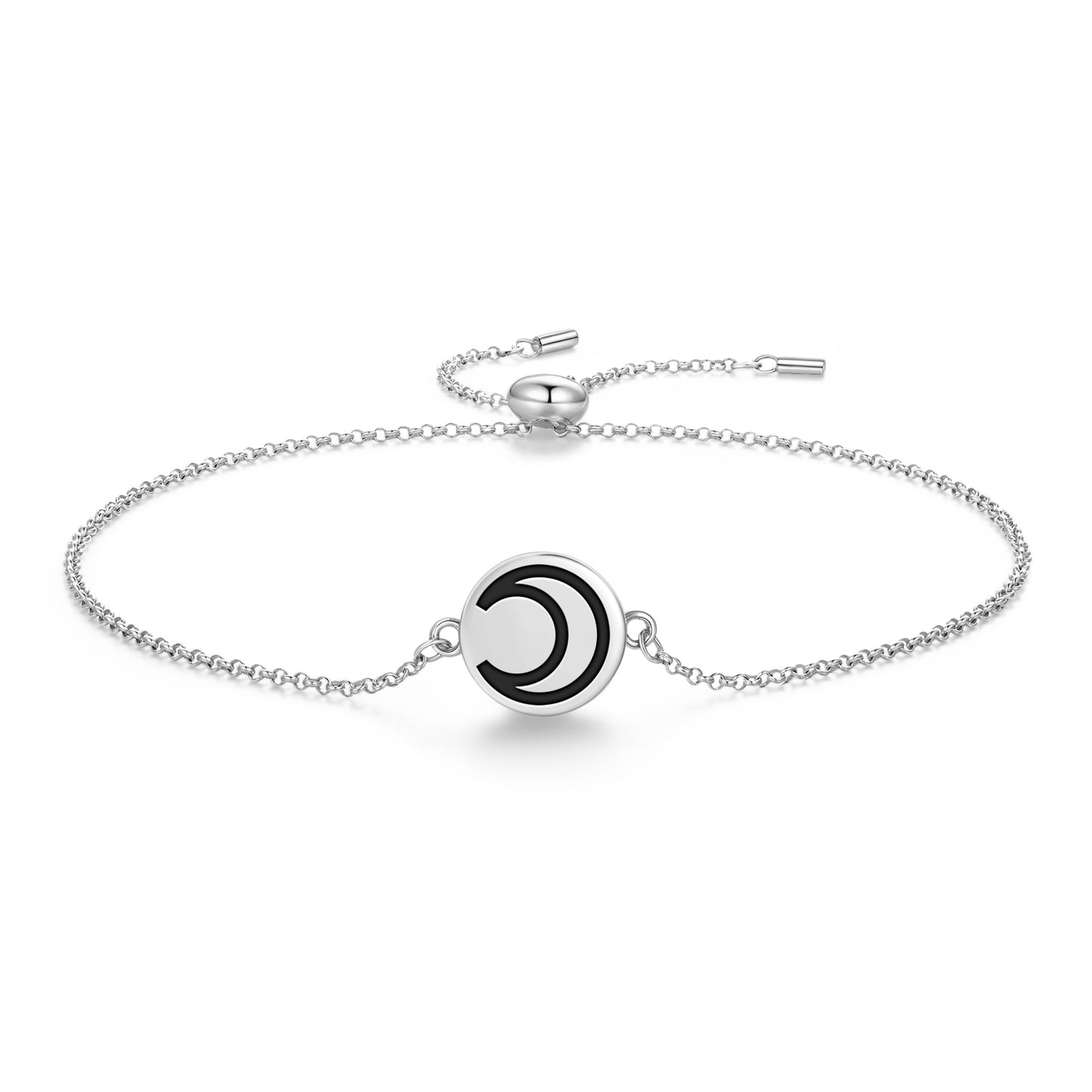 Moon Astrology Symbols Adjustable Bracelet