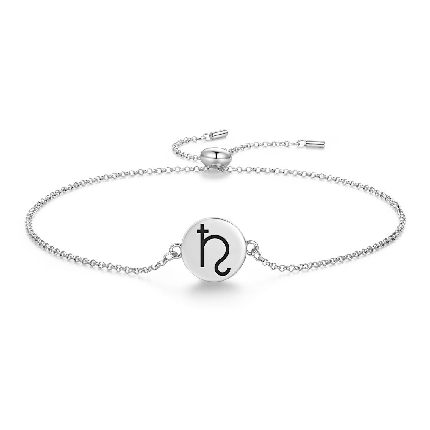 Saturn Astrology Symbols Adjustable Bracelet