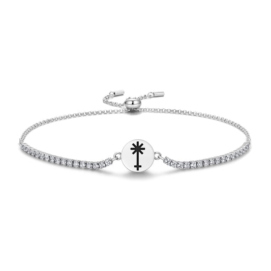 Juno Astrology Symbols Adjustable Bracelet