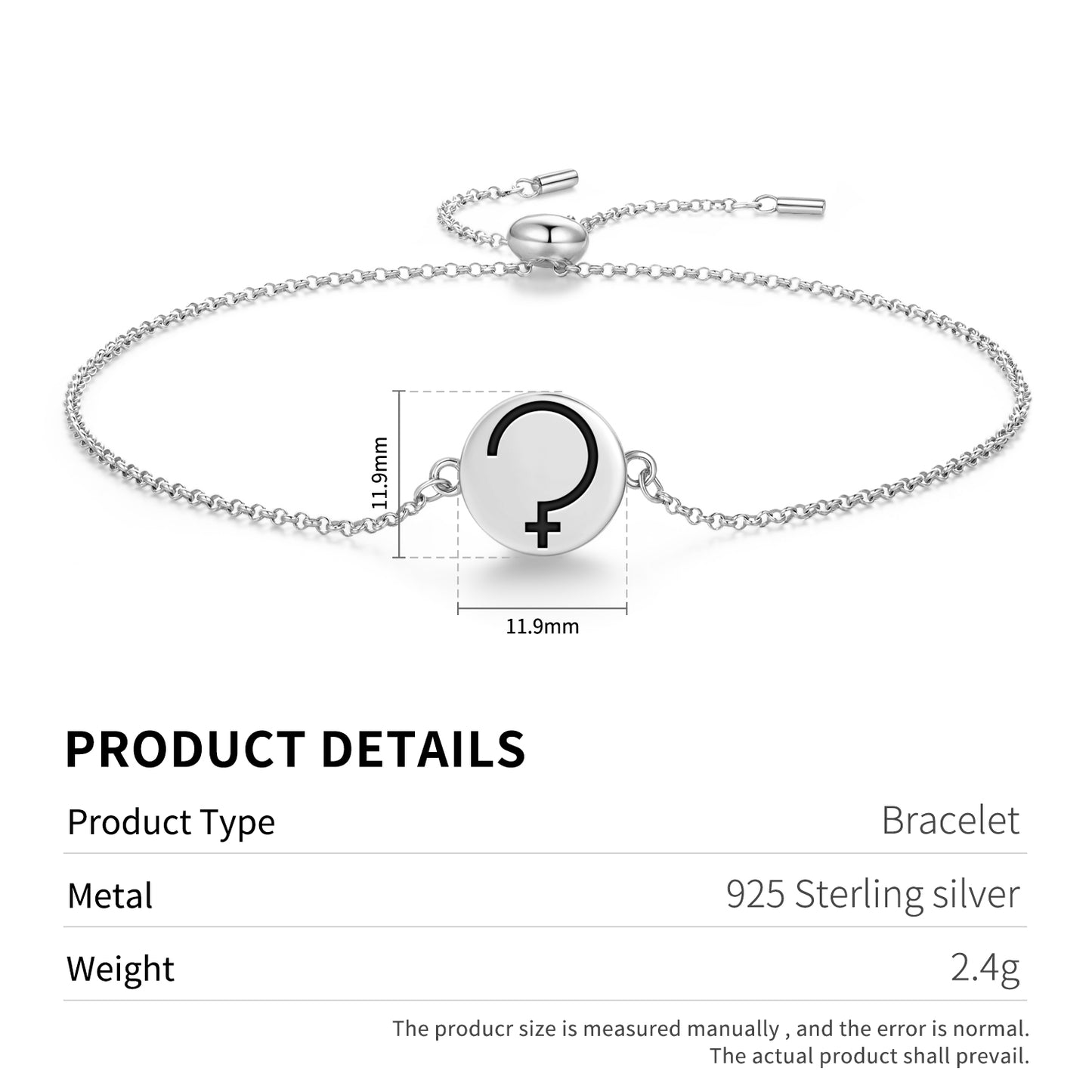 Ceres Astrology Symbols Adjustable Bracelet