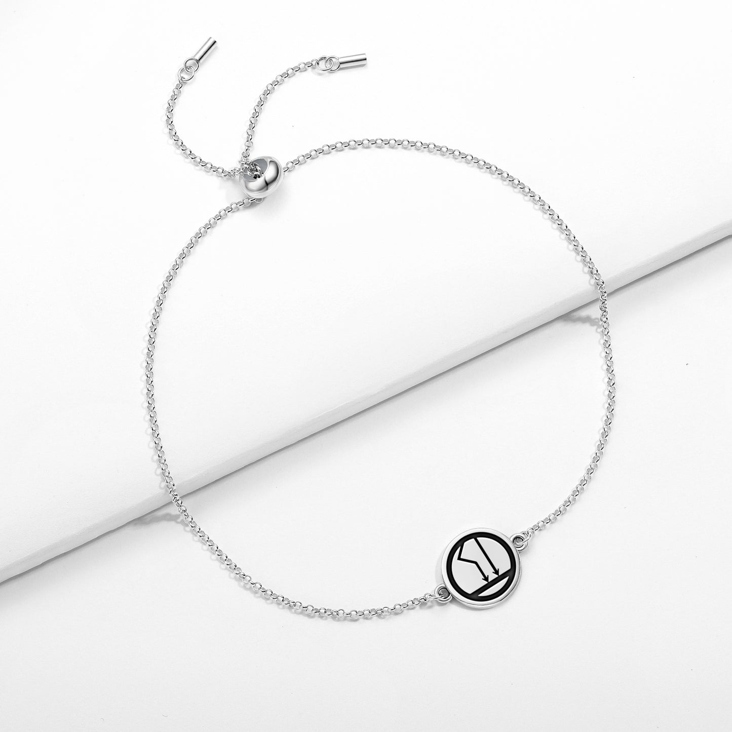 The Tower Tarot Symbols Adjustable Bracelet