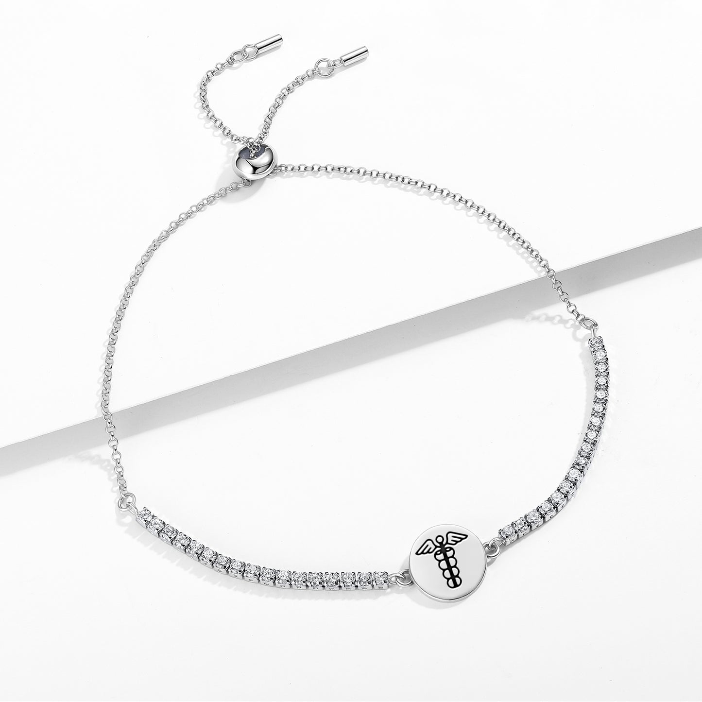 Mercury Greek Mythology Symbols Adjustable Bracelet