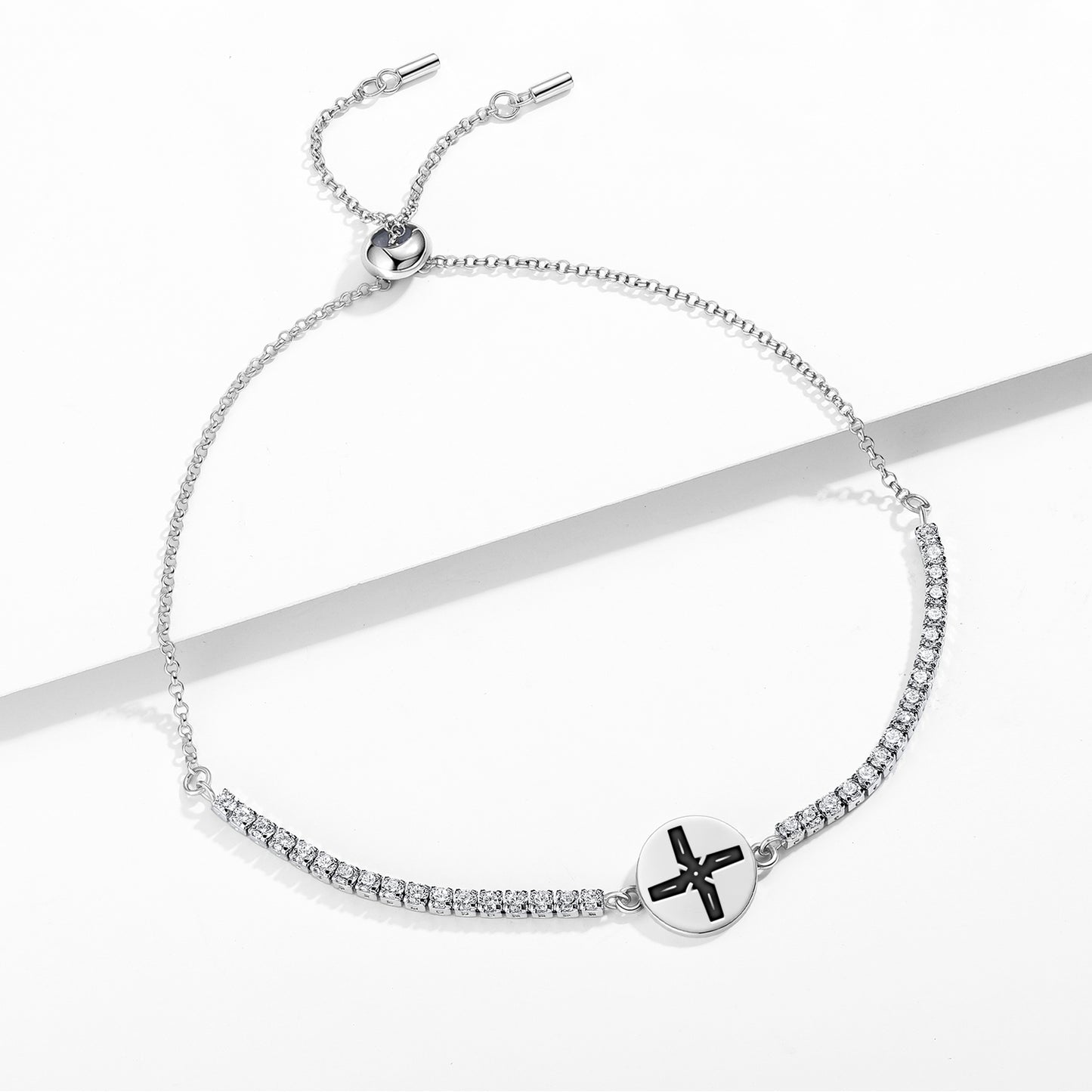 Brigid's Cross Celtic Symbols Adjustable Bracelet