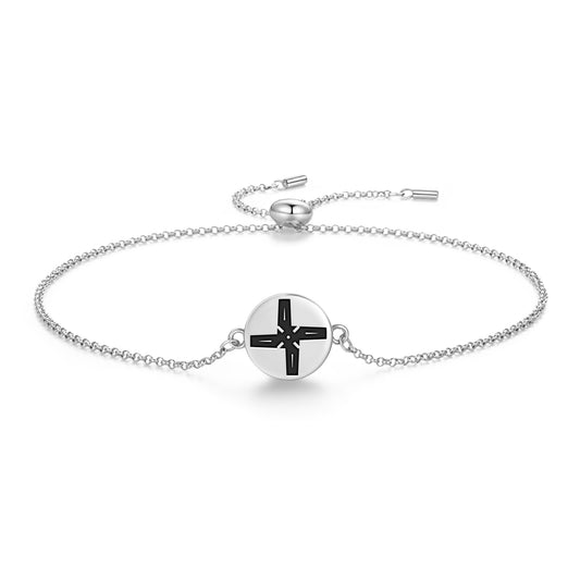 Brigid's Cross Celtic Symbols Adjustable Bracelet