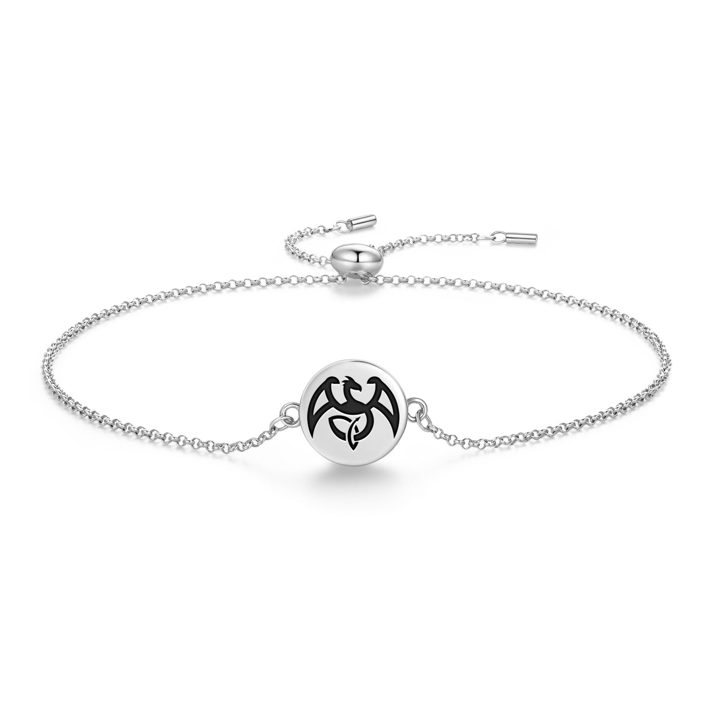 The Dragon Celtic Symbols Adjustable Bracelet