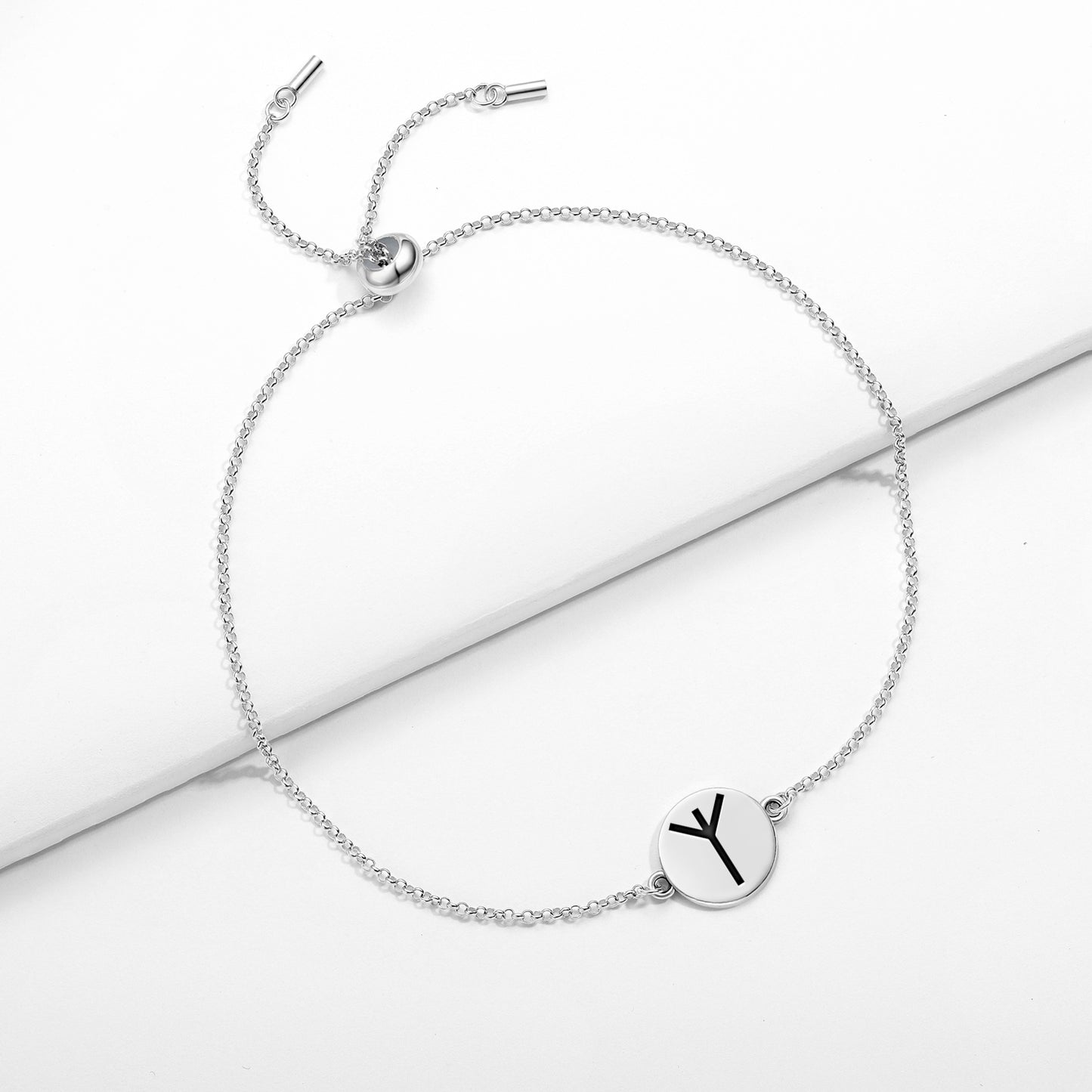 Algiz Norse Runes Symbols Adjustable Bracelet