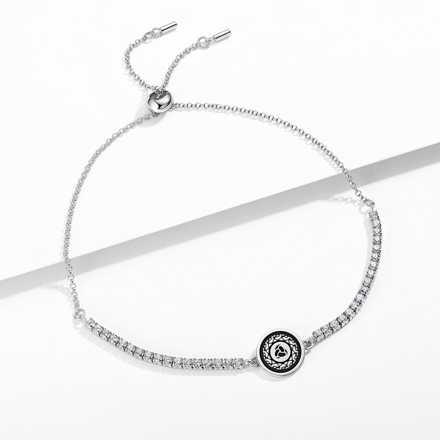 Triple horn of Odin Norse Symbols Adjustable Bracelet