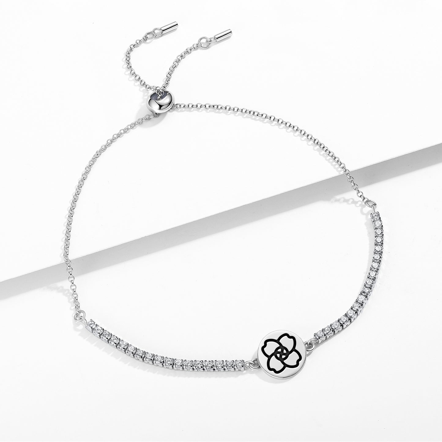 The Syringa Bush Sacred Geometry Symbols Adjustable Bracelet