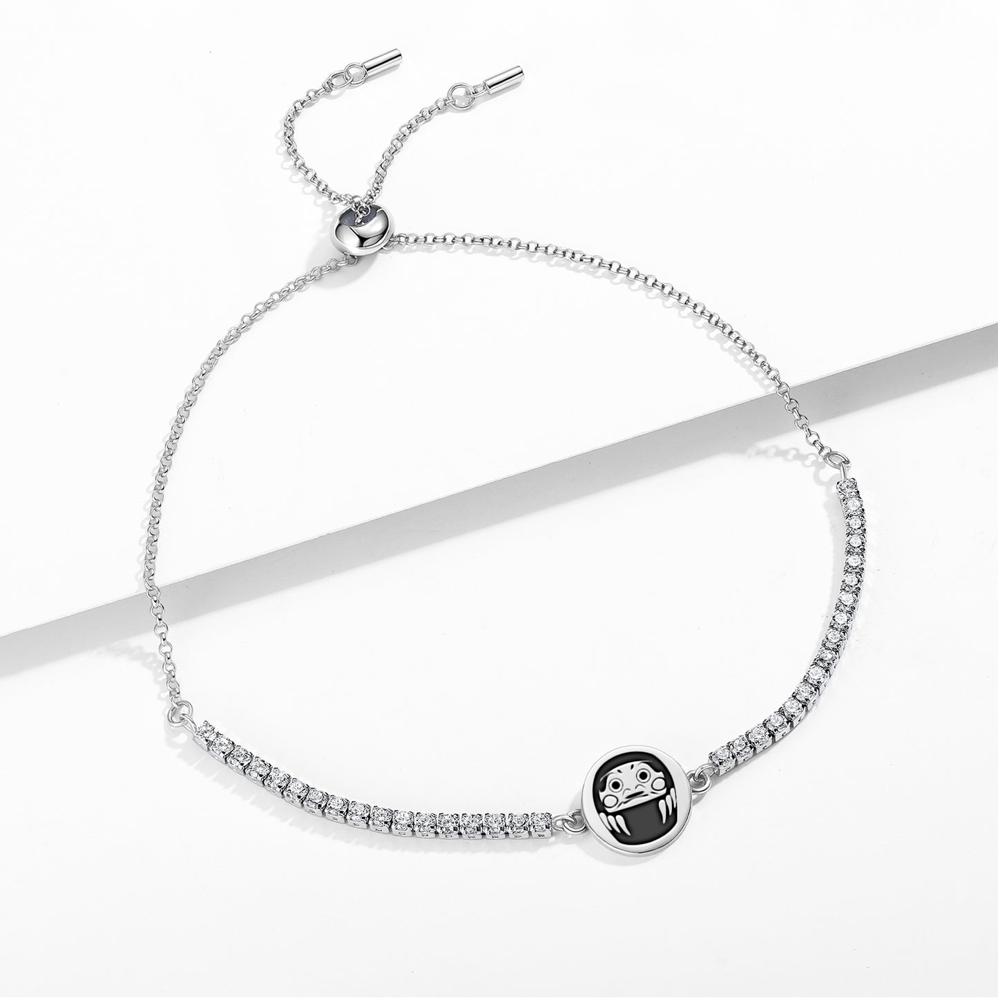 Daruma Symbol  Adjustable Bracelet