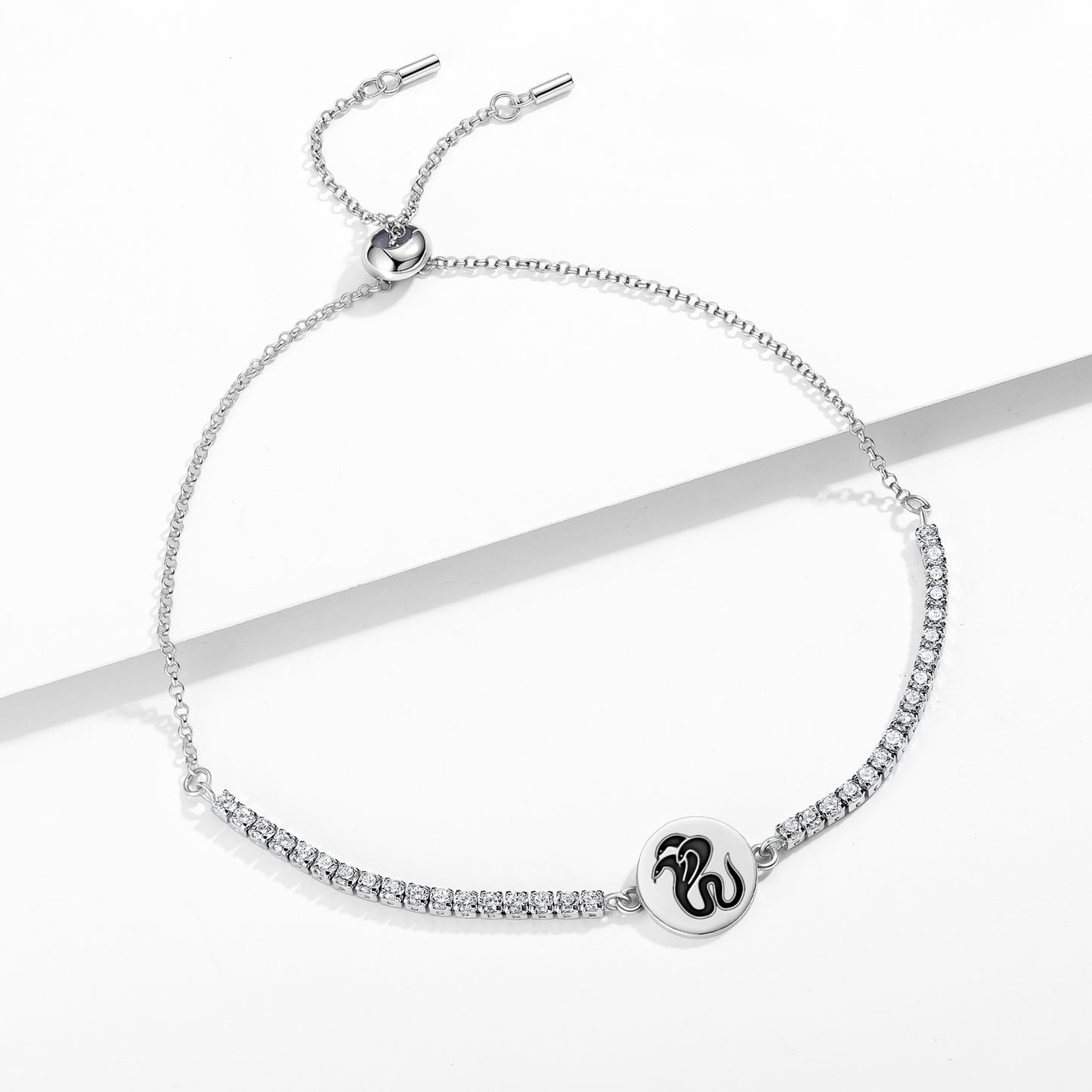 Three headed snake  Adjustable Bracelet