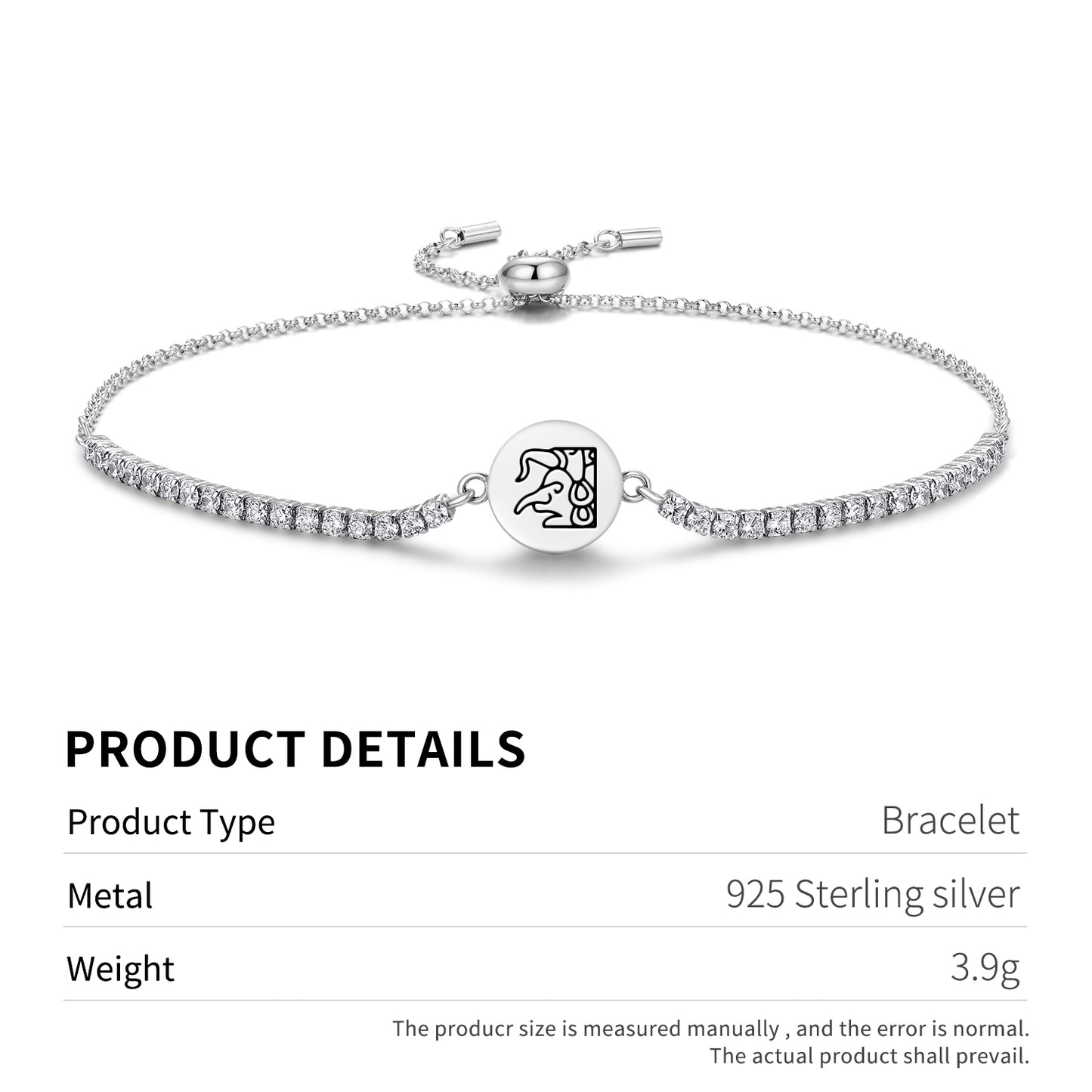 Chaac Mayan Symbols Adjustable Bracelet