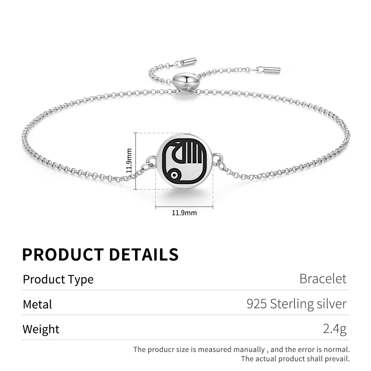 Manik Mayan Symbols Adjustable Bracelet