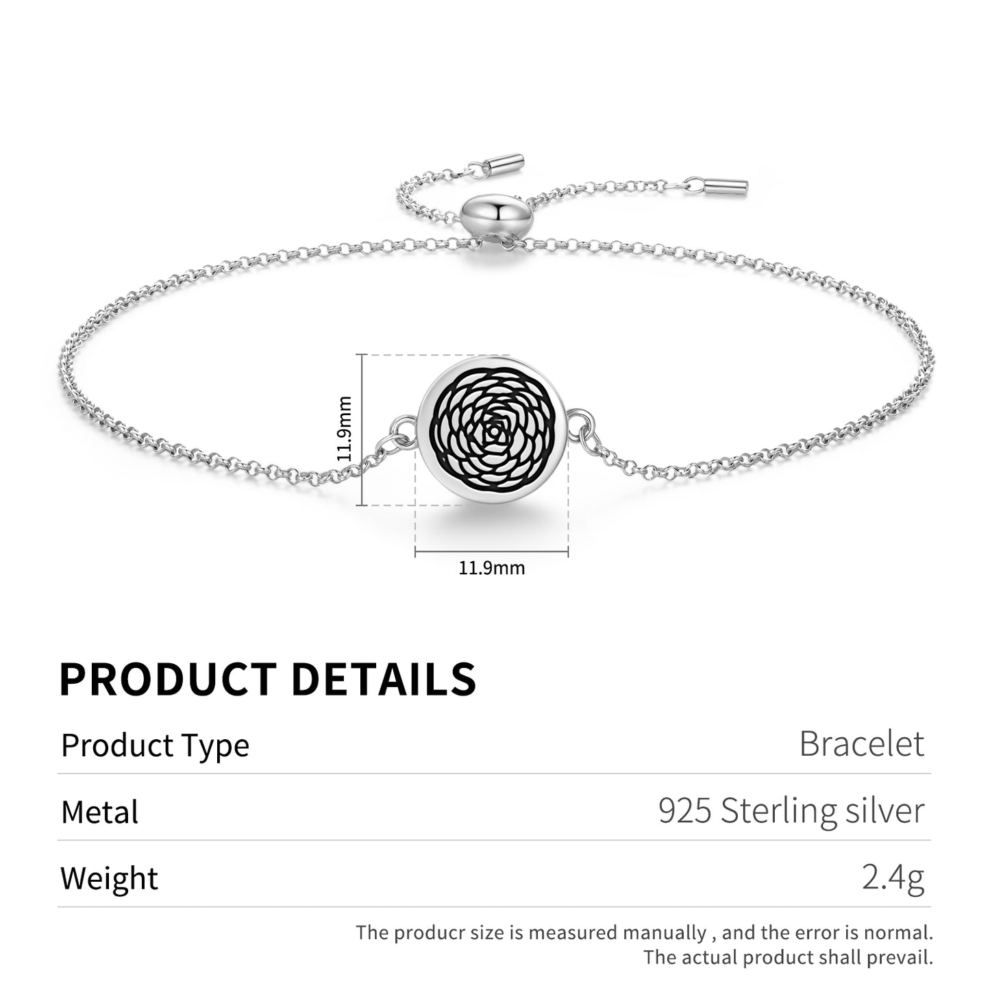 Camellia Flowers Symbols Adjustable Bracelet