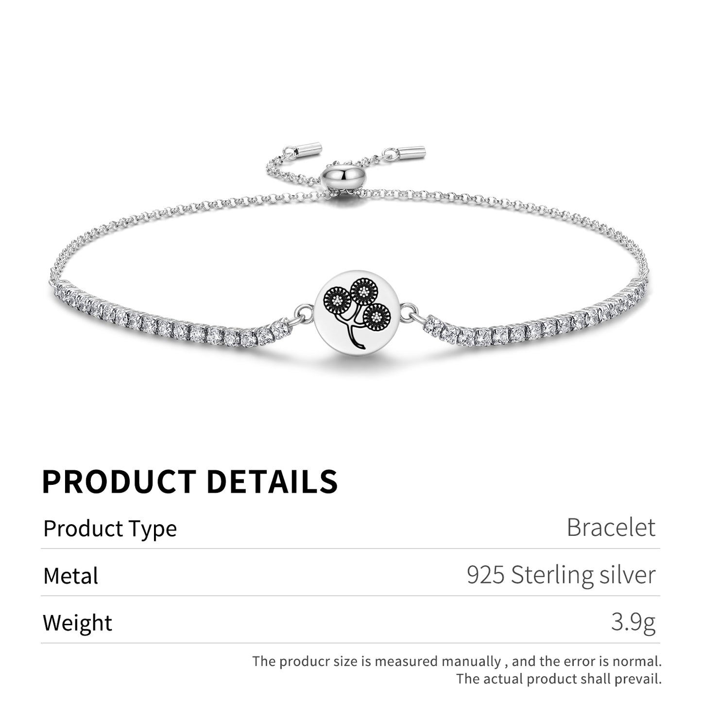 Tansy Flowers Symbols Adjustable Bracelet