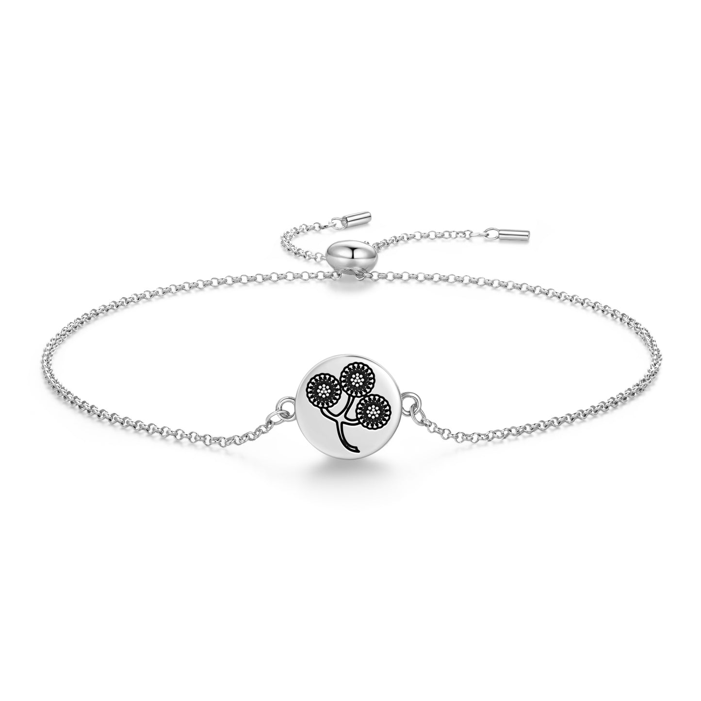 Tansy Flowers Symbols Adjustable Bracelet