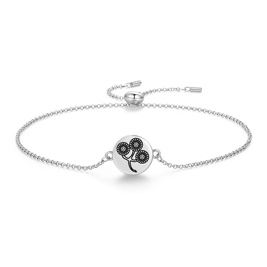 Tansy Flowers Symbols Adjustable Bracelet