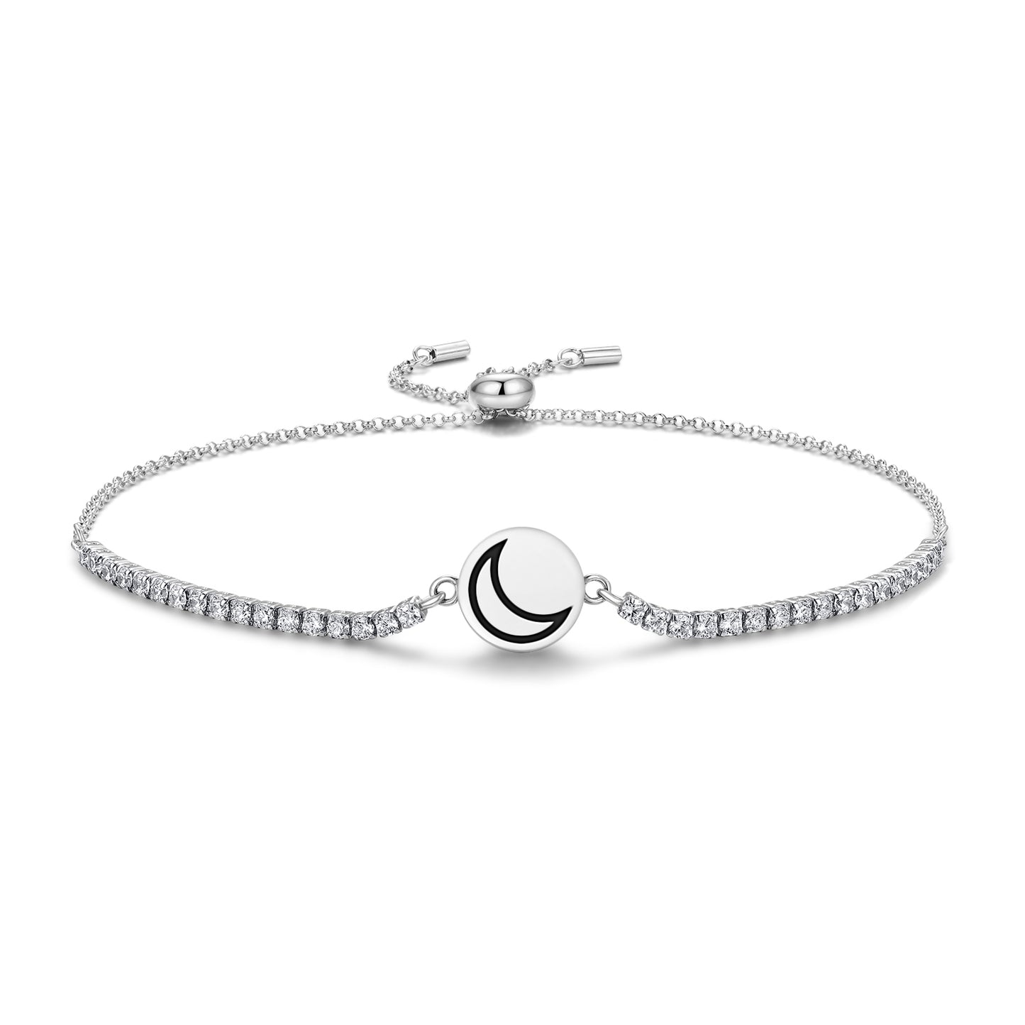 Silver Alchemy Symbols Adjustable Bracelet