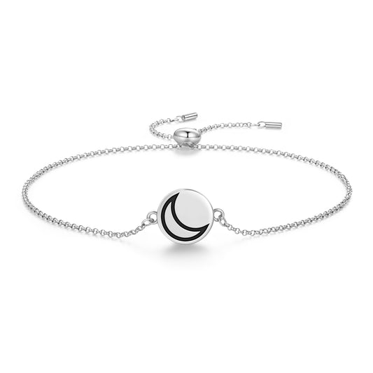Silver Alchemy Symbols Adjustable Bracelet