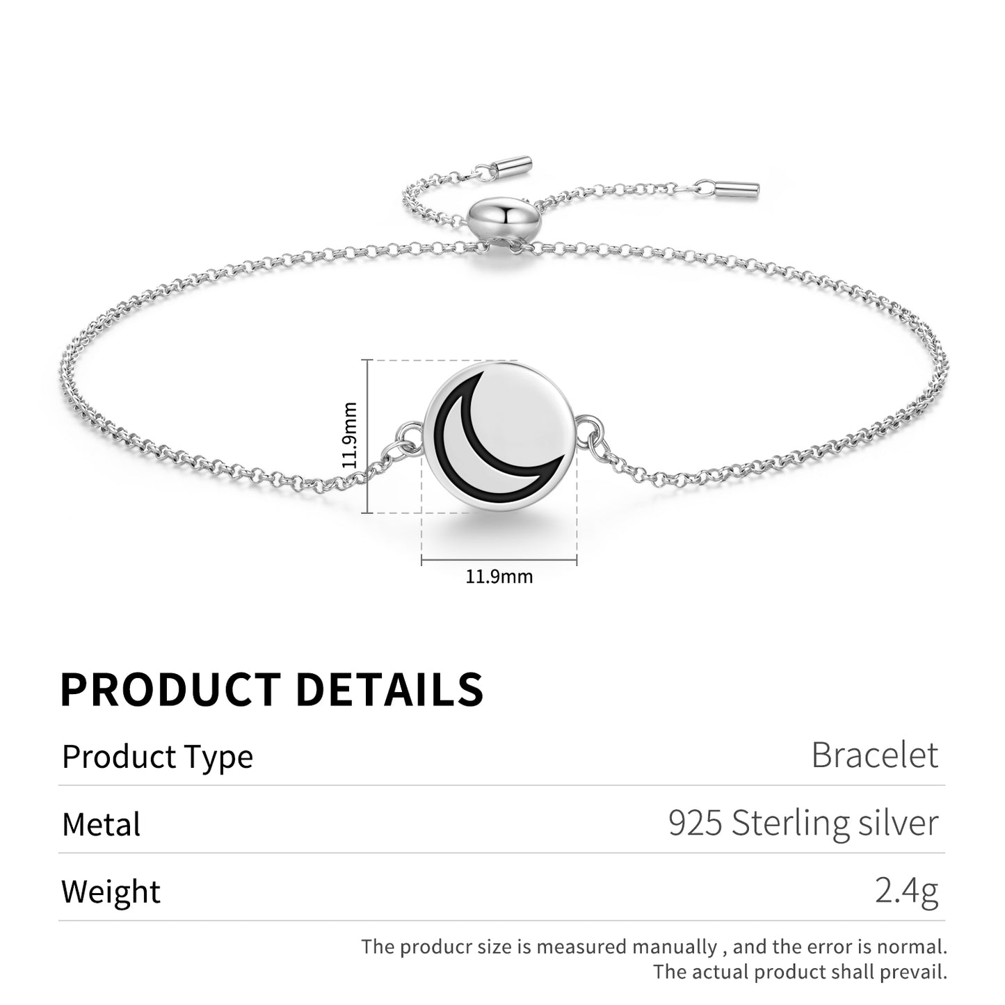 Silver Alchemy Symbols Adjustable Bracelet