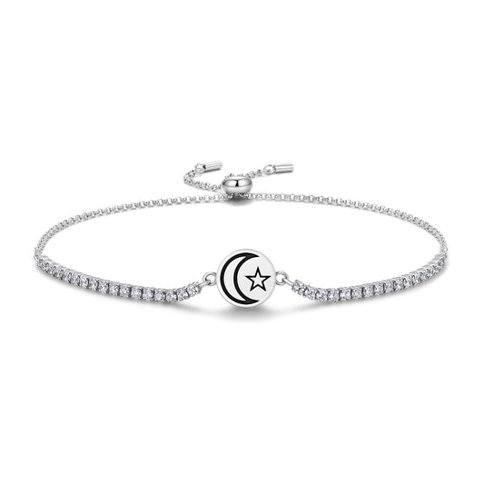 Star and crescent Islam Symbols Adjustable Bracelet