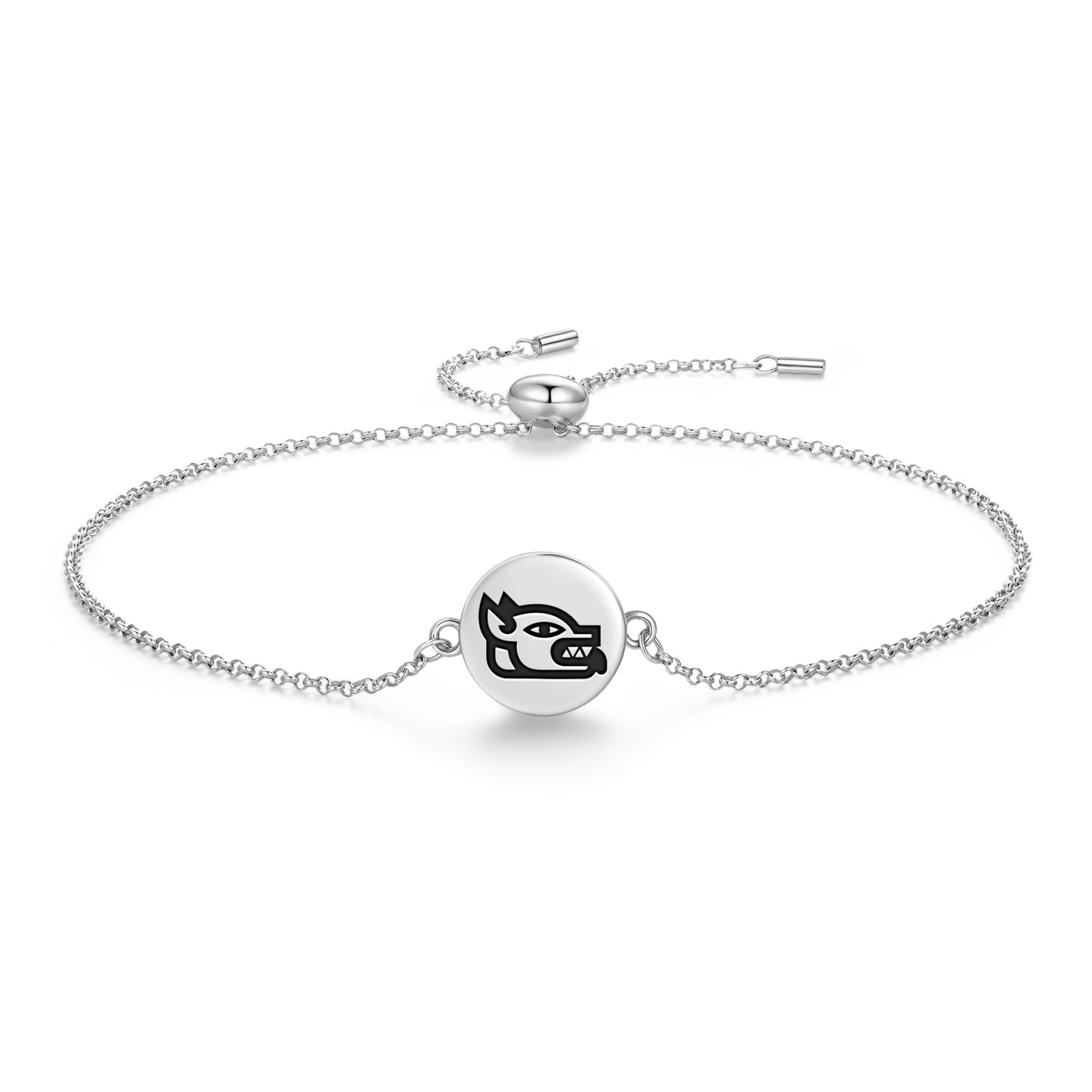 Itzcuintli Aztec Symbols Adjustable Bracelet