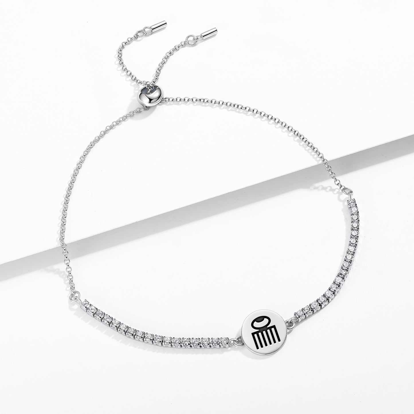 Duafe Adinkra Symbols Adjustable Bracelet