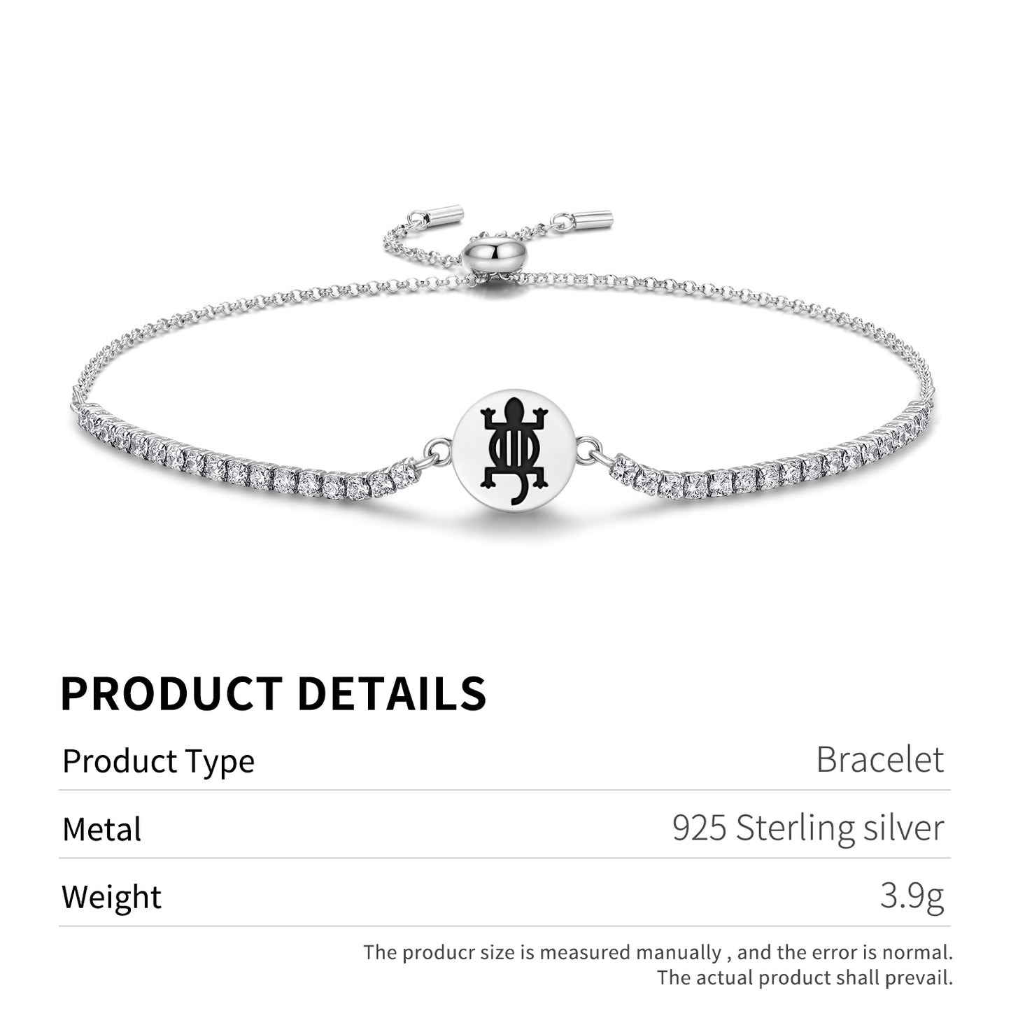 Denkyem Adinkra Symbols Adjustable Bracelet