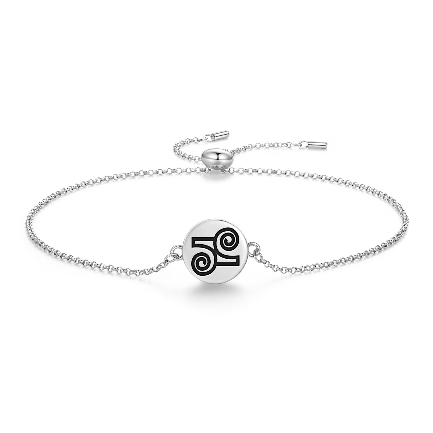Gyawu Atiko Adinkra Symbols Adjustable Bracelet