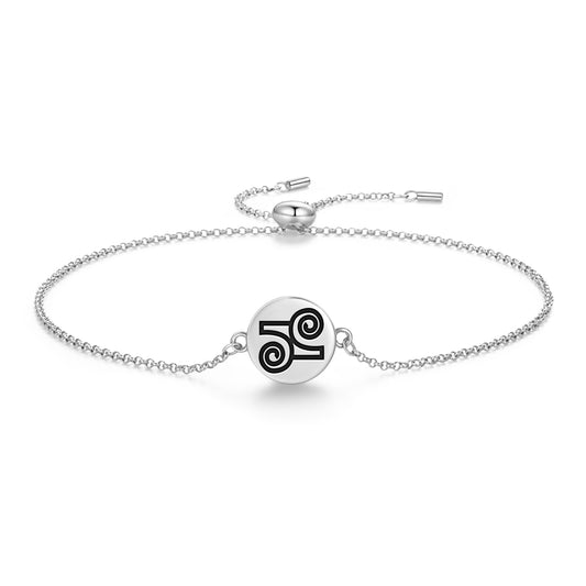 Gyawu Atiko Adinkra Symbols Adjustable Bracelet