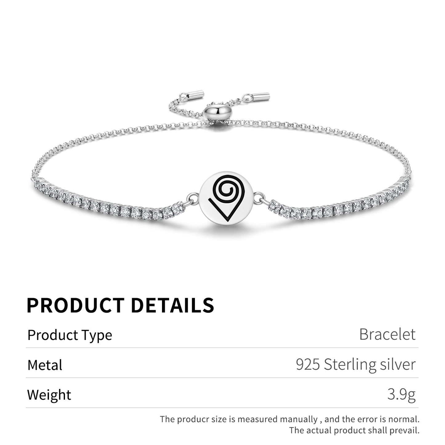 Kokuromotie Adinkra Symbols Adjustable Bracelet