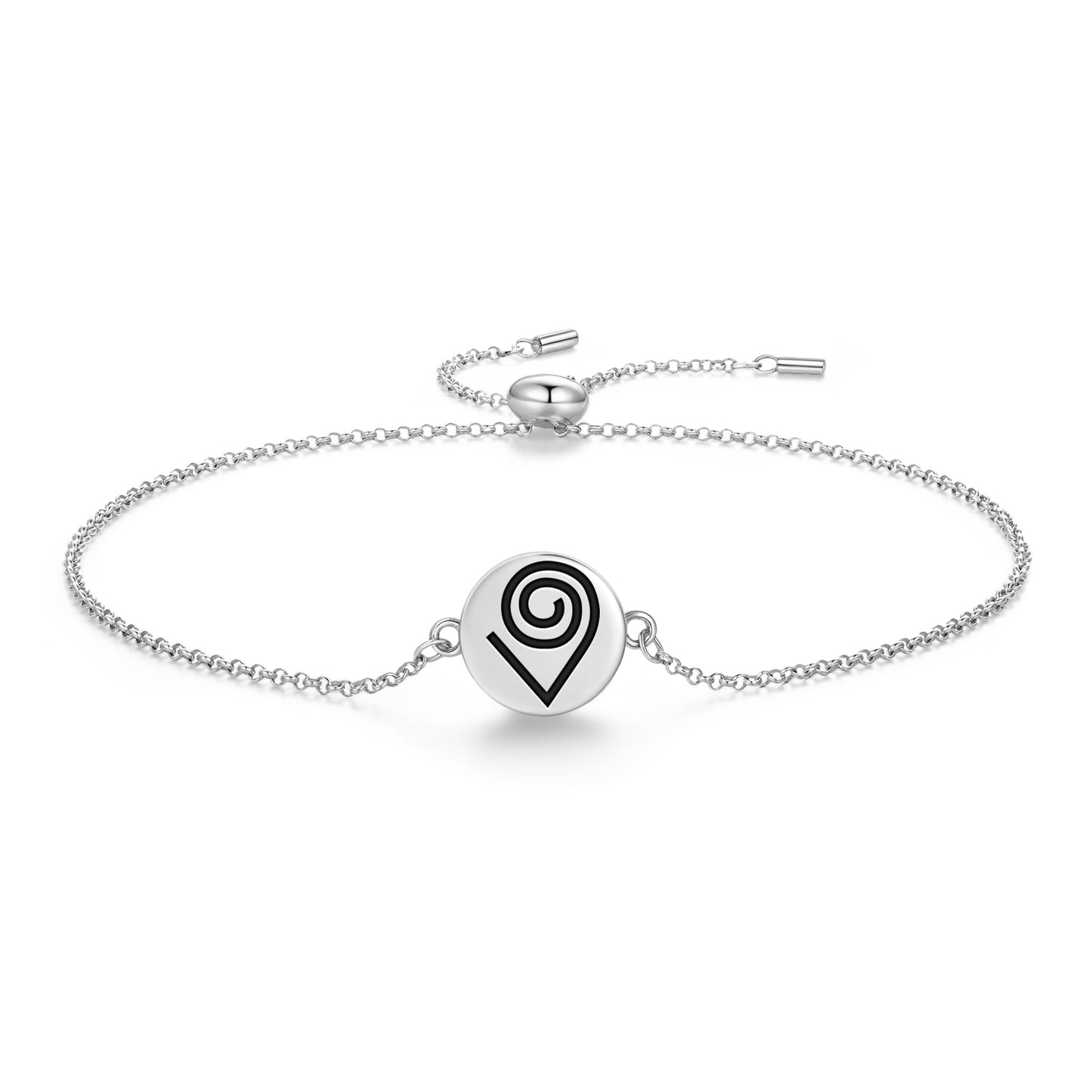 Kokuromotie Adinkra Symbols Adjustable Bracelet
