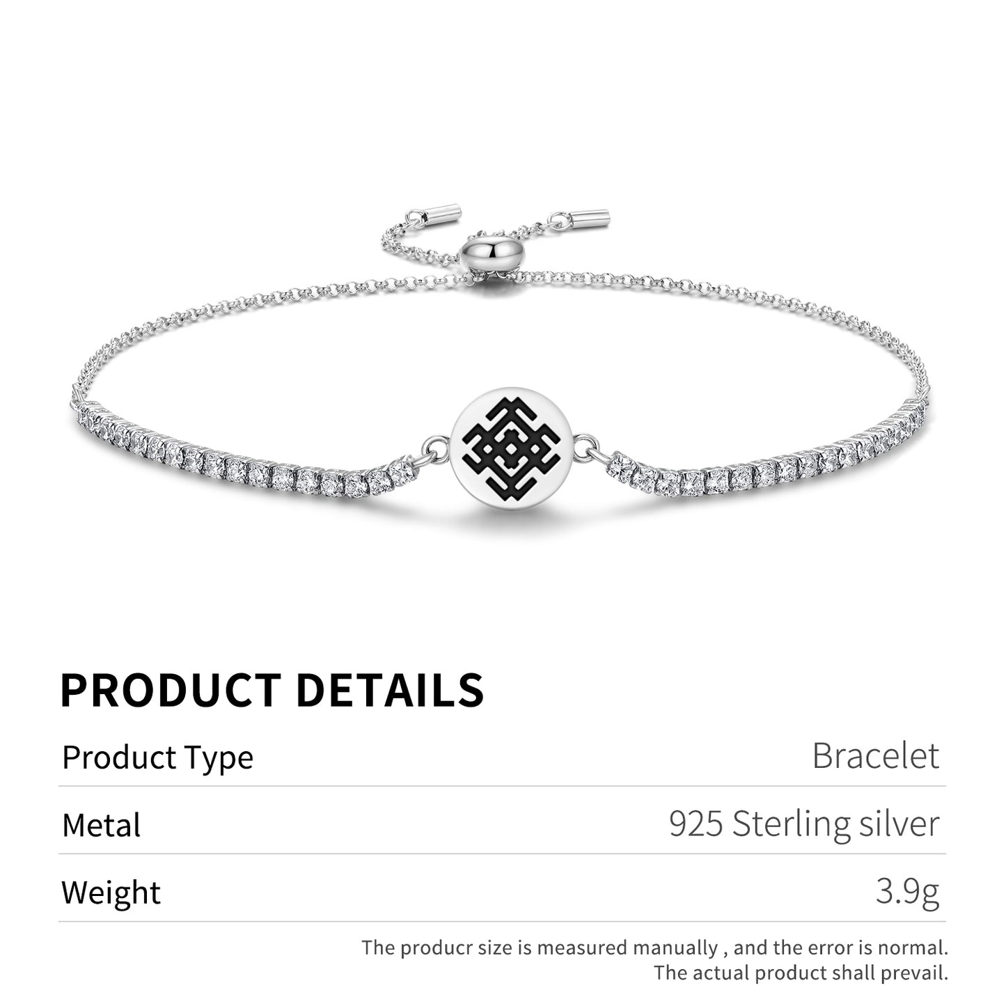 Belobog Slavic Symbols Adjustable Bracelet