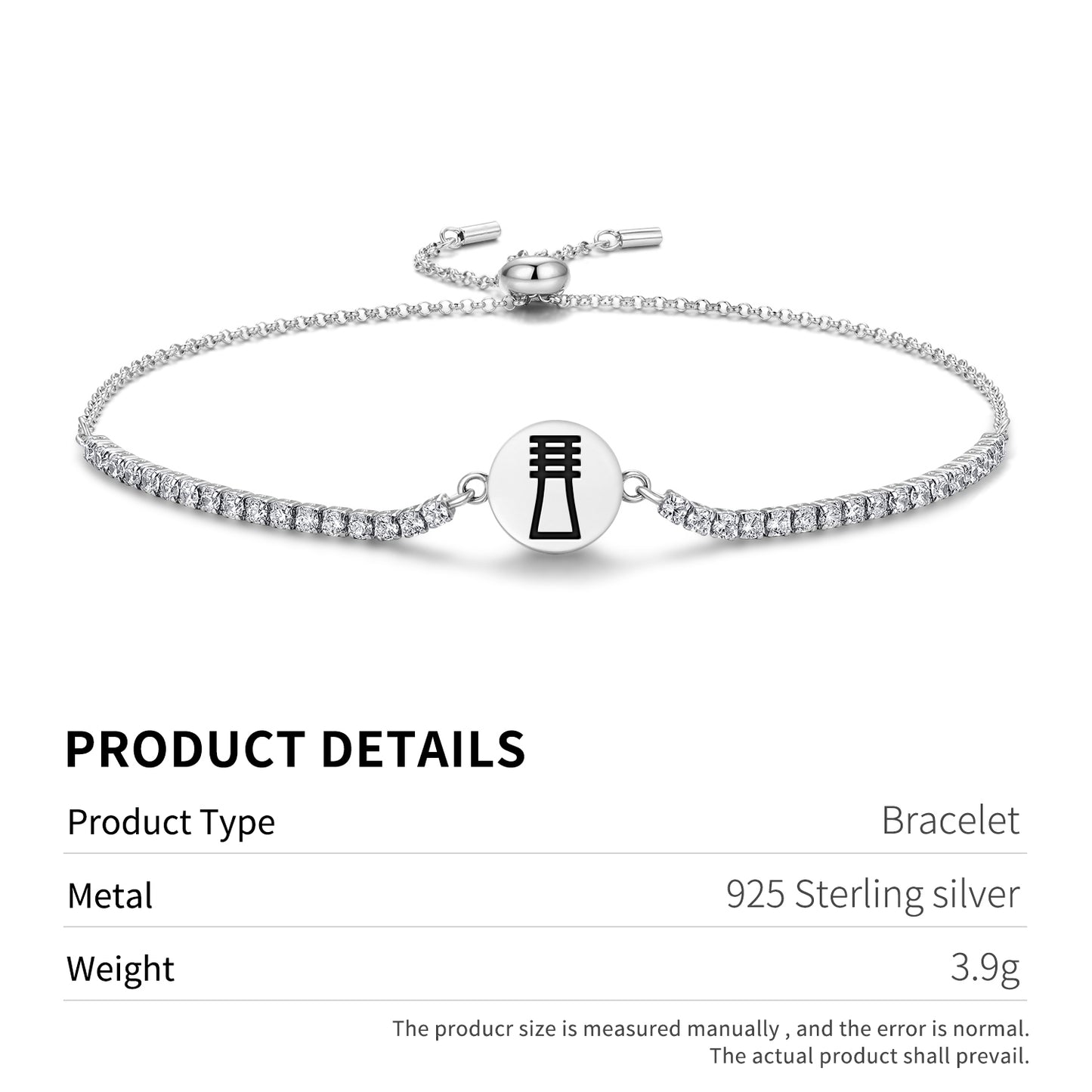 Djed Egyptian Symbols Adjustable Bracelet