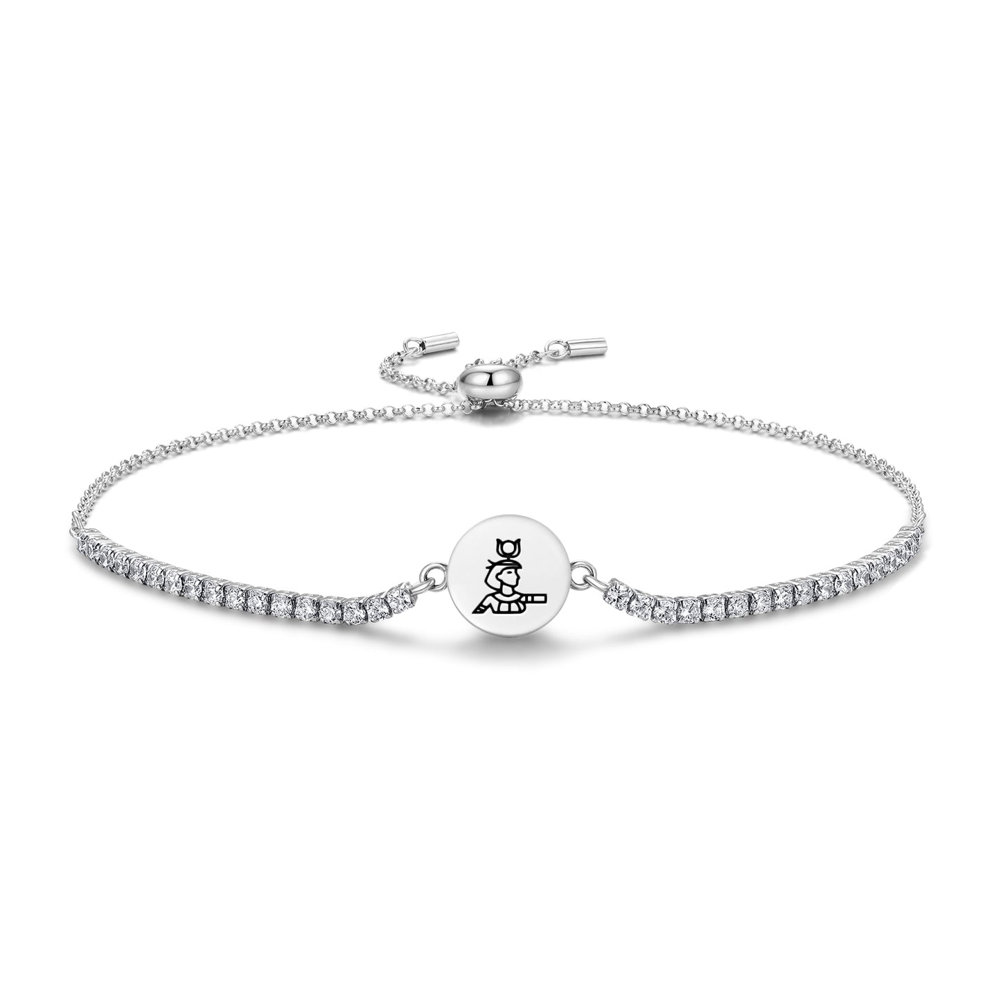 Isis Egyptian Symbols Adjustable Bracelet