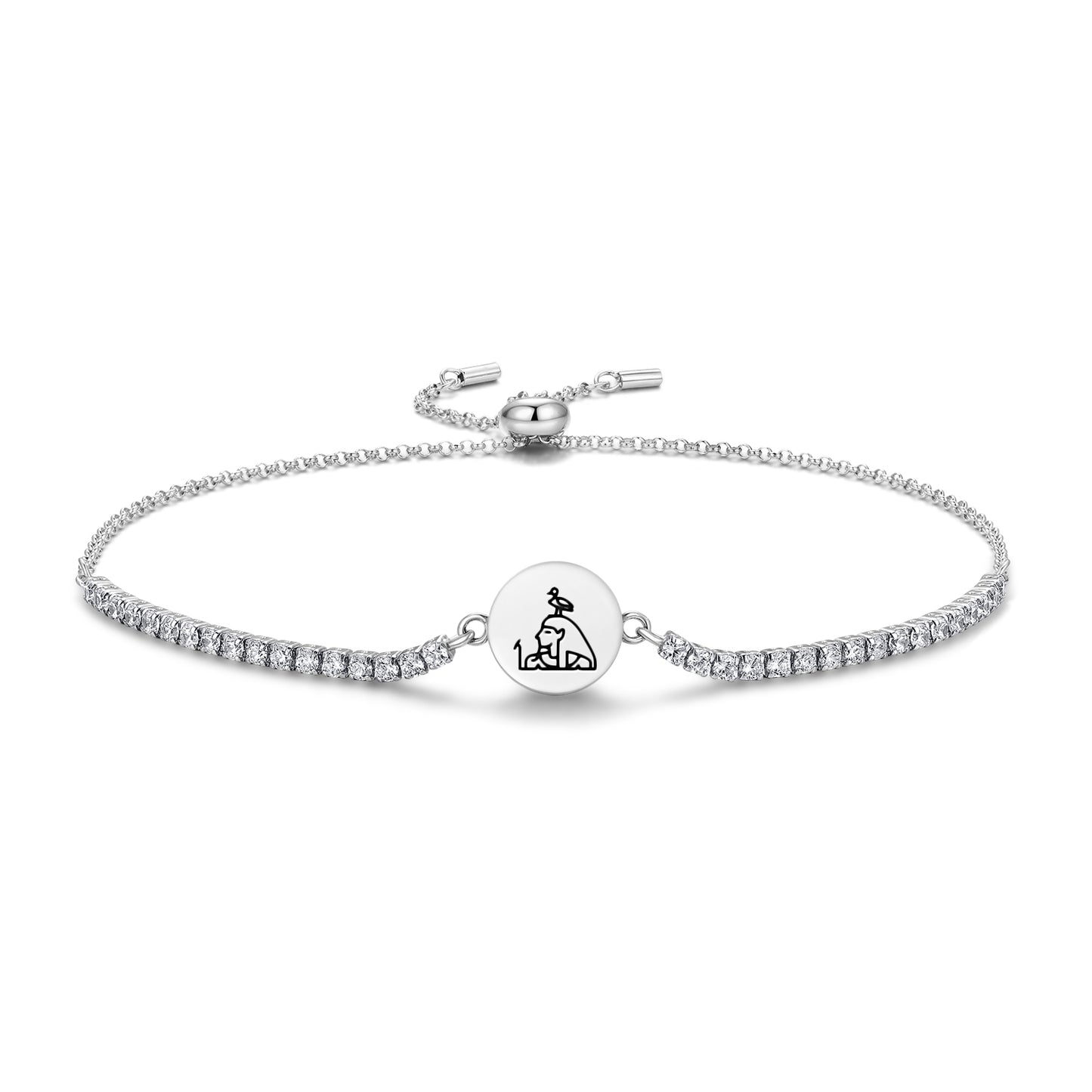 Geb Egyptian Symbols Adjustable Bracelet