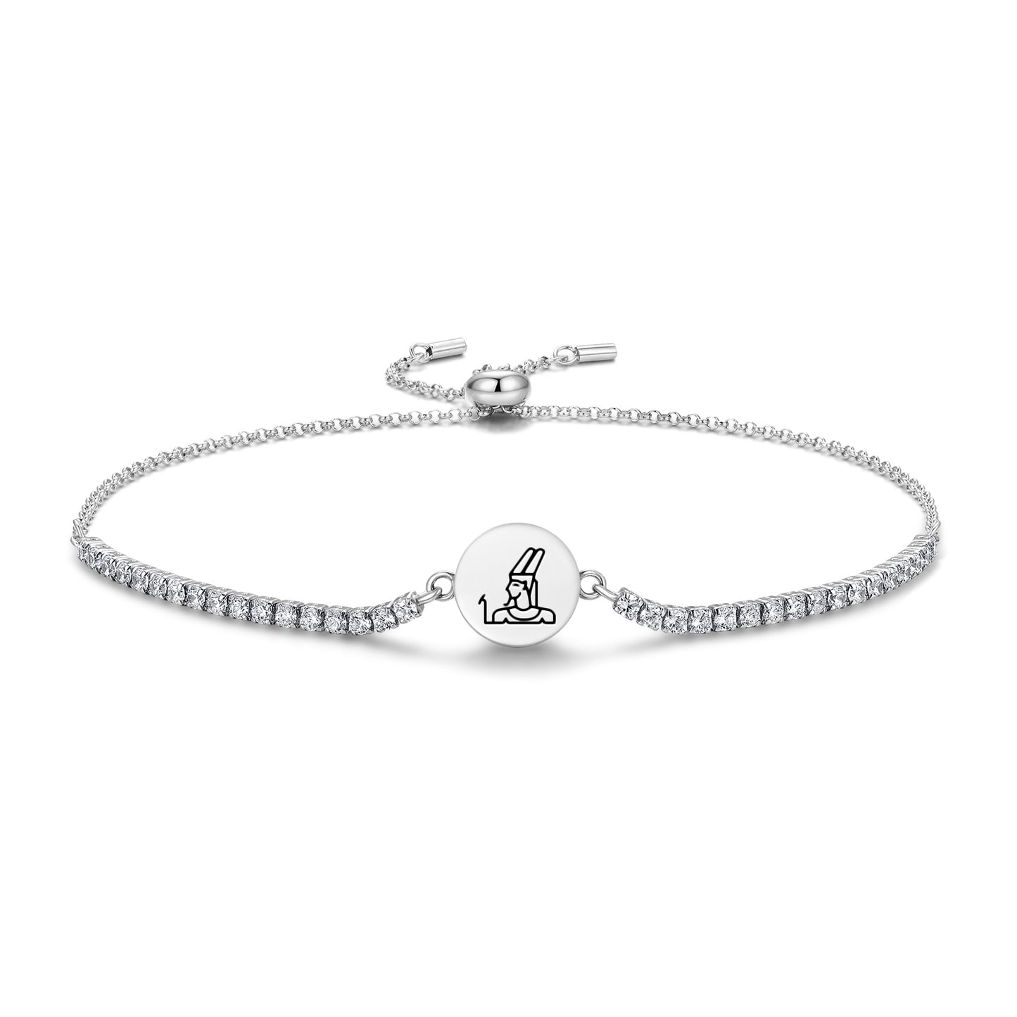 Amun Egyptian Symbols Adjustable Bracelet
