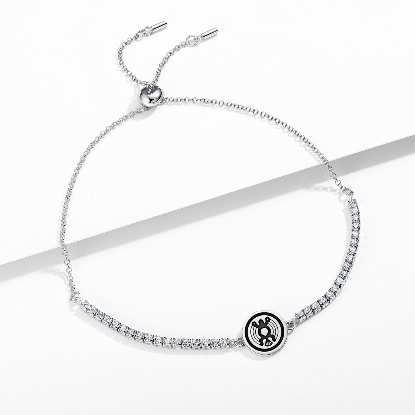 Taknokwumu Hopi Symbols Adjustable Bracelet