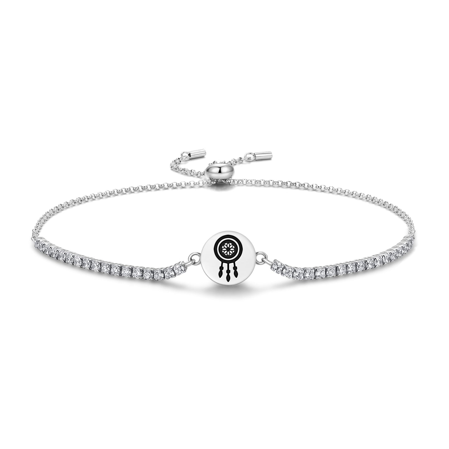 Dreamcatcher Lakota Sioux Symbols Adjustable Bracelet
