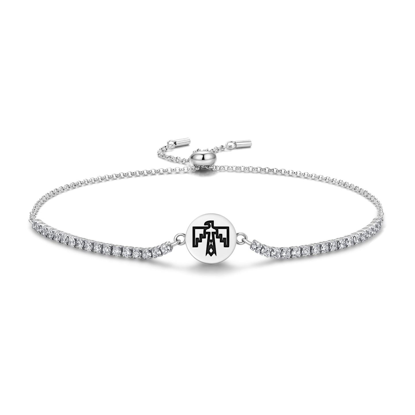 Thunderbird Lakota Sioux Symbols Adjustable Bracelet