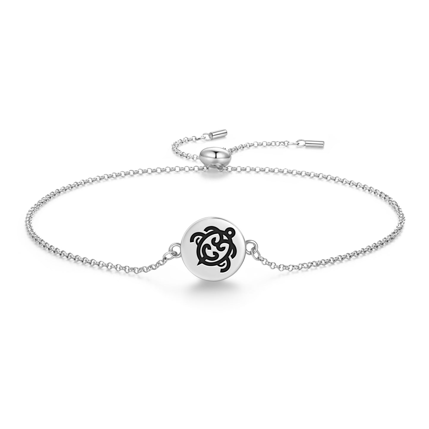 Koru Honu Maori Symbols Adjustable Bracelet
