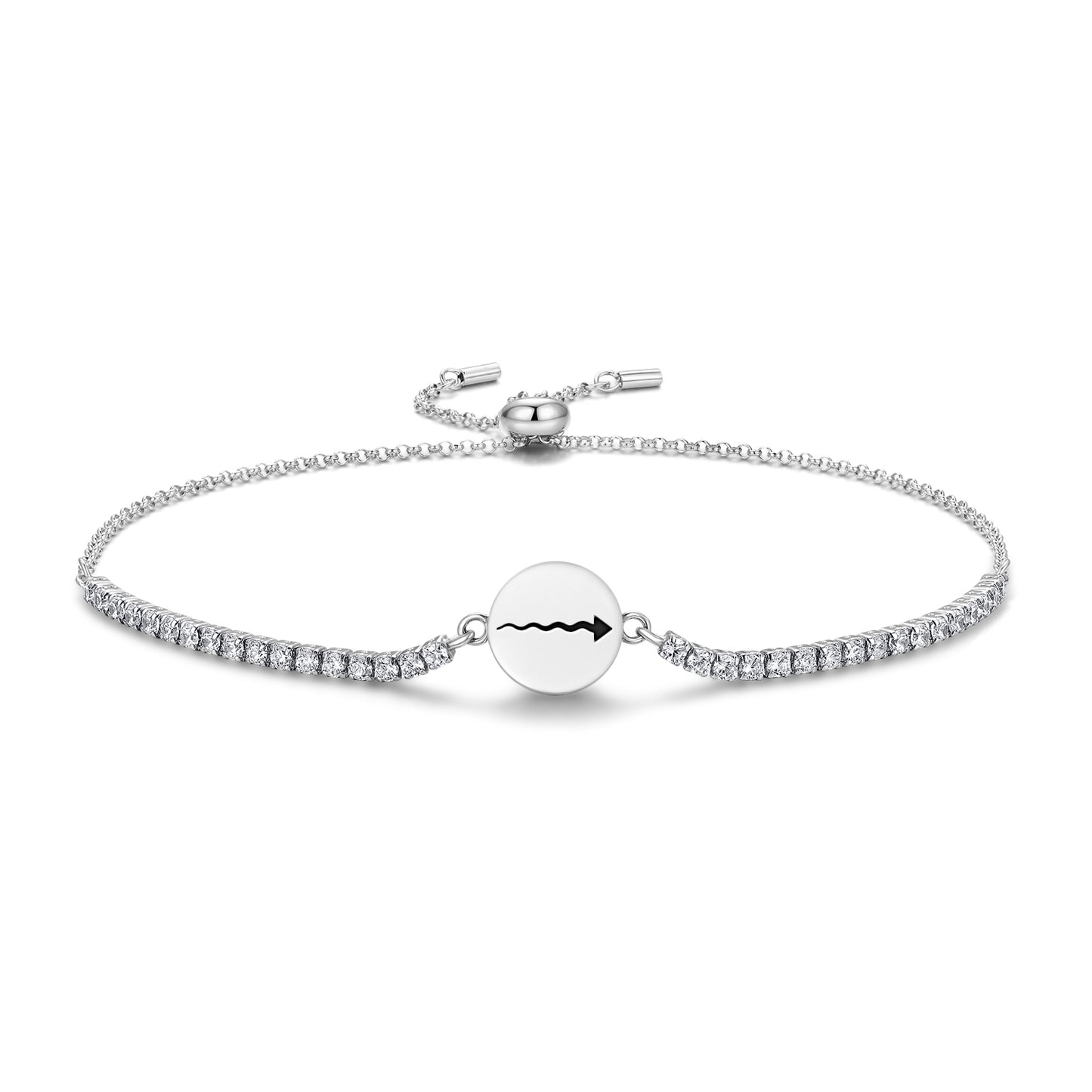 Acceleration Native Rock Art Symbols Adjustable Bracelet