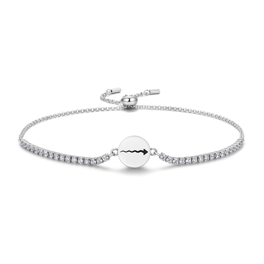 Acceleration Native Rock Art Symbols Adjustable Bracelet