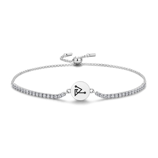 HABUHIAH Angels Symbols Adjustable Bracelet